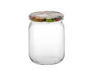 Fl1 SŁOIKI 500ML Z NAKRĘTKĄ NADRUK 6SZT NEW 3ZV-KPL-S0.45/6NN_N - Pojemniki kuchenne - miniaturka - grafika 1