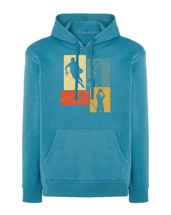 Bluza Koszykówka NBA Retro Basketball Sportowa na Trening Niebieska XXL - Bluzy męskie - miniaturka - grafika 1