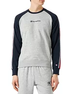 Bluzy męskie - Champion Bluza męska, (szary melanż, granatowy), XL - miniaturka - grafika 1