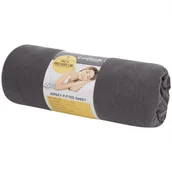 Prześcieradła - Prześcieradło z dżerseju Comfibeds 140 x 190/200 cm szare z gumką - miniaturka - grafika 1