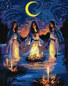 Malowanie po numerach - Malowanie po numerach - Magiczna noc 40x50cm - miniaturka - grafika 1