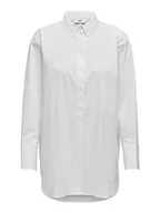 Bluzki damskie - ONLY Damska koszulka JDYMIO L/S WVN NOOS bluzka, biała, 32 - miniaturka - grafika 1