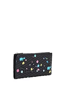 Portfele - Desigual Women's Mone_SPLATTER23 INES Bi-Fold Wallet, Black, 18,5, czarny, 19 - grafika 1