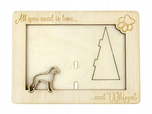 Whippet ramka na zdjęcie z psem grawer - Ramki na zdjęcia Whippet ramka na zdjęcie z psem grawer - Ramki na zdjęcia - miniaturka - grafika 1