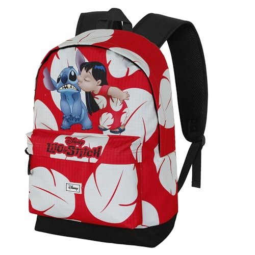 Lilo i Stitch Kiss-Plecak HS FAN 2.2, Czerwony, 31 x 44 cm, Pojemność 24 L