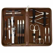 Pozostałe urządzenia kosmetyczne - Kellermann 9205 zestaw do manicure i pedicure, brązowy - miniaturka - grafika 1