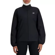 Kurtki i kamizelki sportowe damskie - Kurtka New Balance WJ41243BK - czarna - miniaturka - grafika 1