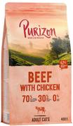 Sucha karma dla kotów - Purizon Cat Adult Beef&Chicken 0,4 kg - miniaturka - grafika 1