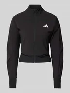 Kurtki i kamizelki sportowe damskie - Kurtka treningowa z nadrukiem z logo - miniaturka - grafika 1