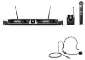 Mikrofony estradowe - LD Systems U505 HBH 2 - Wireless Microphone System with Bodypack, Headset and Dynamic Handheld Microphone LDU505HBH2 - miniaturka - grafika 1