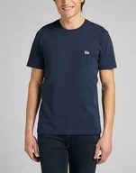Koszulki męskie - T-Shirt Lee Ss Patch Logo Tee Navy L60Ufq35 Xl - miniaturka - grafika 1