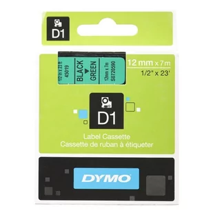 Dymo Etykieta D1 12mmx7m (czarna/zielona) (S0720590) - Etykiety do drukarek - miniaturka - grafika 2