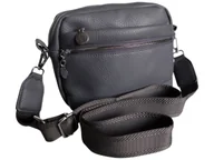 Torebki damskie - Torebka Damska, Miejska Mała Listonoszka Na Ramię, Kolor Szary - miniaturka - grafika 1