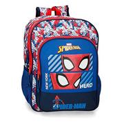 Plecaki szkolne i tornistry - Marvel Spiderman Hero plecak szkolny z podwójną przegródką, regulowany, niebieski, 30 x 40 x 13 cm, poliester 15,6 l - miniaturka - grafika 1