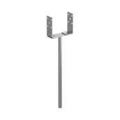 Kotwy - Podstawa słupa regulowana 200x634x134 mm PSRU 60-200 ZN ocynk Domax - miniaturka - grafika 1