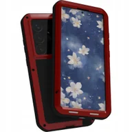 Etui i futerały do telefonów - LOVE MEI Etui pancerne + szkło Powerful do Galaxy S25, czerwone - miniaturka - grafika 1