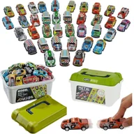 Samochody i pojazdy dla dzieci - Zestaw resoraków 40szt autka samochodziki resoraki w kuferku - miniaturka - grafika 1