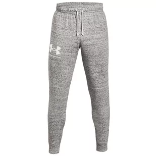 Under Armour Rival Terry Joggers 1361642-112, męskie spodnie szare - Spodenki męskie - miniaturka - grafika 1