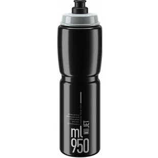 Elite Bidon Elite Jet czarny, szara grafika, 950ml - Shakery i bidony sportowe - miniaturka - grafika 1