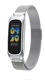 Pasek Metalowy z Zapięciem na Magnes Braders Bransoleta do Oppo Band srebrny - Smartband - miniaturka - grafika 3