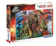 Puzzle - Clementoni Puzzle 60 Maxi Super Kolor Jurassic World - miniaturka - grafika 1