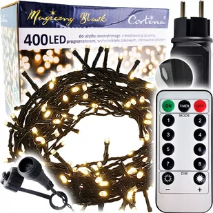 Lampki choinkowe 400 LED timer gniazdo - WW - Oświetlenie świąteczne Lampki choinkowe 400 LED timer gniazdo - WW - Oświetlenie świąteczne - miniaturka - grafika 1