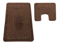 Dywaniki łazienkowe - Kawowy zestaw chodniczków do łazienki D0-H77 - miniaturka - grafika 1