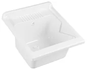 Wylewki do baterii - Aqualine - Zlew, 45x50 cm, biały PI4550 - miniaturka - grafika 1