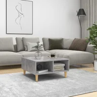 Ławy i stoliki kawowe - VidaXL Lumarko Stolik kawowy, szarość betonu, 60x60x30 cm, płyta wiórowa 805981 VidaXL - miniaturka - grafika 1