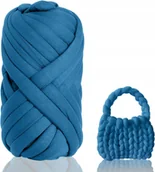 Pasmanteria - GRUBA WŁÓCZKA DO RĘKODZIEŁA WŁÓCZKA 500g DIY WŁÓCZKA GRANATOWY PRZĘDZA - miniaturka - grafika 1