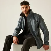 Kurtki i kamizelki sportowe męskie - Regatta Męska kurtka przeciwdeszczowa Matt Szary, Rozmiar: S - miniaturka - grafika 1