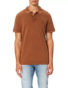 camel active 4094609p00 męska koszulka polo, ciepły brąz., S - Koszulki męskie - miniaturka - grafika 1