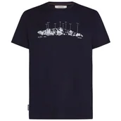 Koszulki sportowe męskie - Koszulka męska Icebreaker Men Merino 150 Tech Lite SS Tee The Peaks Rozmiar: M / Kolor: ciemnoniebieski - miniaturka - grafika 1