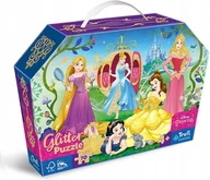 Puzzle - Puzzle 70 Glitter Wesołe Księżniczki TREFL - miniaturka - grafika 1