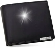 Portfele - Mały Skórzany Portfel Męski Rozkładany Poziomy Miękka Skóra RFID Czarny - miniaturka - grafika 1