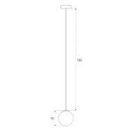 Lampy sufitowe - MAXLIGHT M0017D LAMPA WISZĄCA MAGNETYCZNA SYSTEM DALI 6W 525LM 3000K - miniaturka - grafika 1