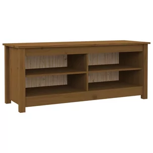 Lumarko Szafka na buty, miodowy brąz, 110x38x45,5 cm, drewno sosnowe - Szafki na buty - miniaturka - grafika 3