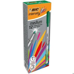 BIC Cienkopis Intensity Medium zielony 720035 - Przybory szkolne - miniaturka - grafika 5