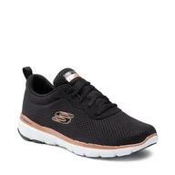 Baleriny - Buty SKECHERS - Flex Appeal 3.0 13070/BKRG Black/Rose Gold - miniaturka - grafika 1