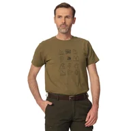 Koszulki sportowe męskie - T-shirt myśliwski męski Tagart Fnt Rover Olive tematyczny nadruk - miniaturka - grafika 1