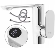 Baterie umywalkowe - Rea Bateria umywalkowa Mils LCD Chrome Niska B2000 - miniaturka - grafika 1