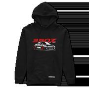 Odzież do sportów motorowych - Czarna bluza z kapturem Nissan 350Z Fairlady-XL - miniaturka - grafika 1