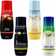 Syropy i koncentraty owocowe - Zestaw 4 koncentratów SodaStream Cola+Energy+Lemonade+Lemon-Lime - miniaturka - grafika 1