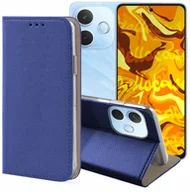 Etui i futerały do telefonów - ETUI Z KLAPKĄ DO OPPO A5 4G / 5G GRANATOWE ZAMYKANE MAGNETYCZNE OCHRONNE - miniaturka - grafika 1