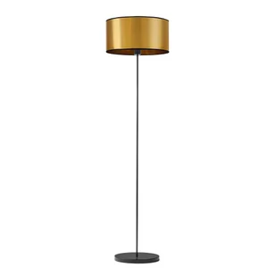 Czarno-złota lampa stojąca do sypialni WERONA MIRROR - Lampy stojące - miniaturka - grafika 1
