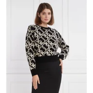 Swetry damskie - Pinko Wełniany sweter | Regular Fit - miniaturka - grafika 1