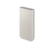 Powerbanki - Samsung Power bank battery Pack 45W, 3x USB-C, PD, 20 000 mAh, beżowy - miniaturka - grafika 1