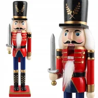 Ozdoby bożonarodzeniowe - Dziadek do orzech��w ��o��nierz dewniany ozdobna ��wi��teczna figurka prezent - miniaturka - grafika 1
