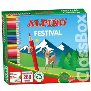 Alpino Kredki ołówkowe Festival 288 szt. - Kredki, ołówki, pastele i pisaki - miniaturka - grafika 1