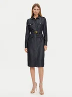 Sukienki - Guess Sukienka codzienna 5GGK05 7295A Granatowy Regular Fit - miniaturka - grafika 1